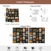 Vintage Stamp Peel and Stick Wallpaper, Botanical Postage Stamp Wallpaper