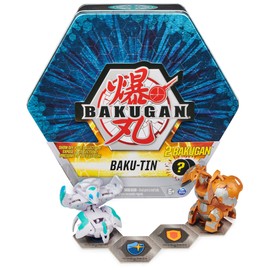 Bakugan Baku-Tin, Premium Collector’s Storage Tin with 2 Mystery (Style May Vary), Kids Toys for Boys Aged 6 and up