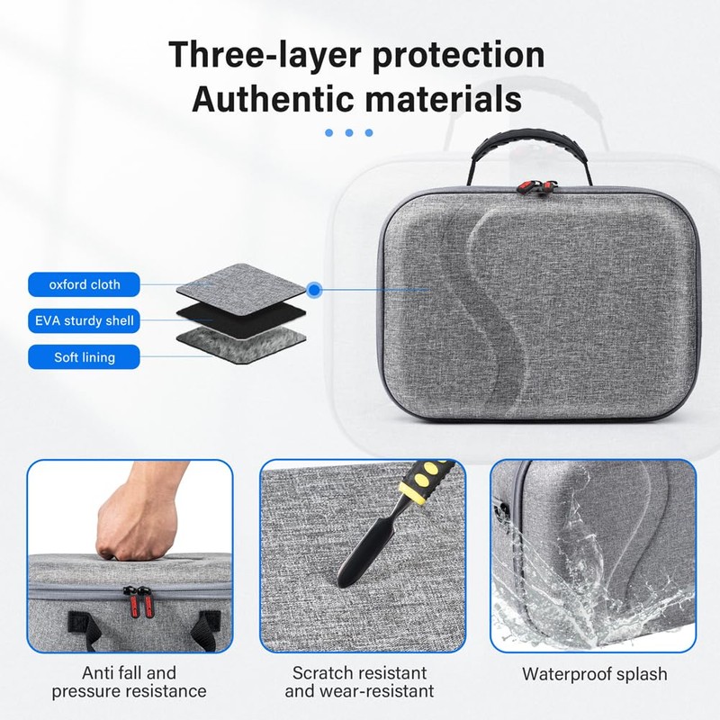 GETBSTOOP Carrying Case for Quest 3S VR Headset Controllers, Portable