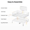 SNTD Dish Drying Rack - Extendable Dish Rack, Large Sink