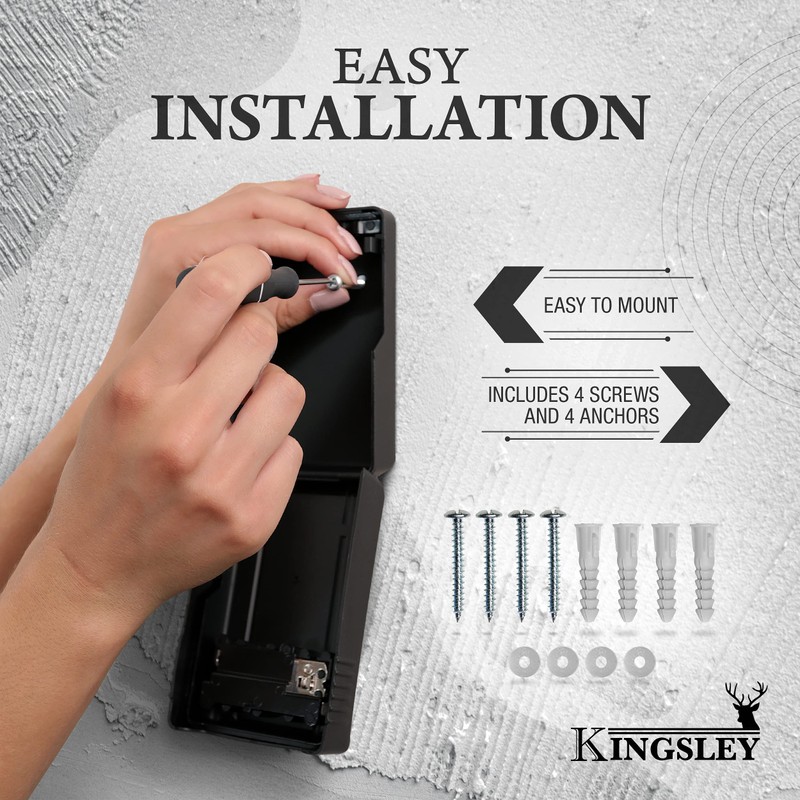 Kingsley Key Realtor Lock Box - Guard-a-Key, Secure Weatherproof Key