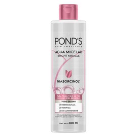 POND'S Agua Micelar Bright Miracle con Niasorcinol para todo tipo de piel, 300 ml