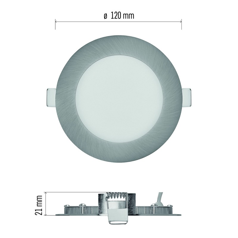 EMOS LED Panel 7 W Round 480 lm Recessed Ceiling