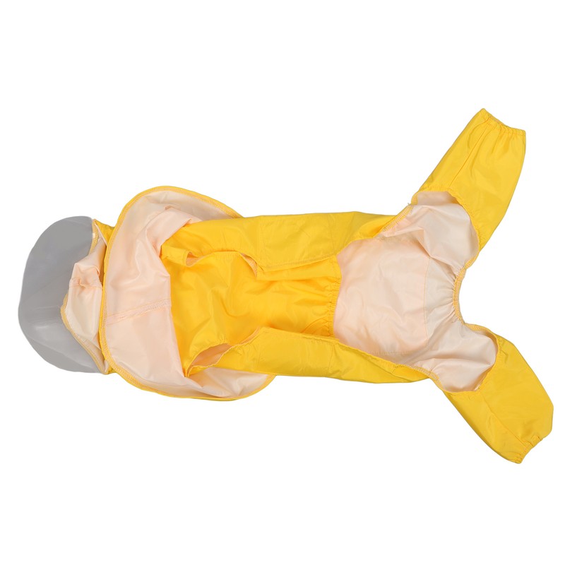 Dog Raincoat Waterproof Breathable Adjustable Hooded Dog Raincoat with Pocket