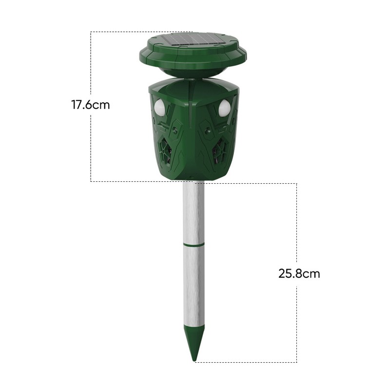 360° Solar Power and USB Charging Waterproof Dog Repellent Ultrasonic