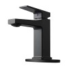 Matte Black Single Handle Basin Faucet for Bathroom & Laundry