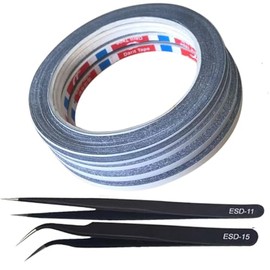 CONOVOZON 1mm +2mm+3mm +4mm+5mmx 10M LCD Screen Cell Phone Repair Double-Side Adhesive Tape and 2 pcs Tweezer
