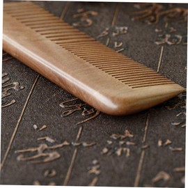 Baluue Wooden Anti-Static Hair Comb for Women Dual-Sided Detangling Comb (14.7x4.5cm) for Home and Travel Smooths Hair and Reduces Frizz