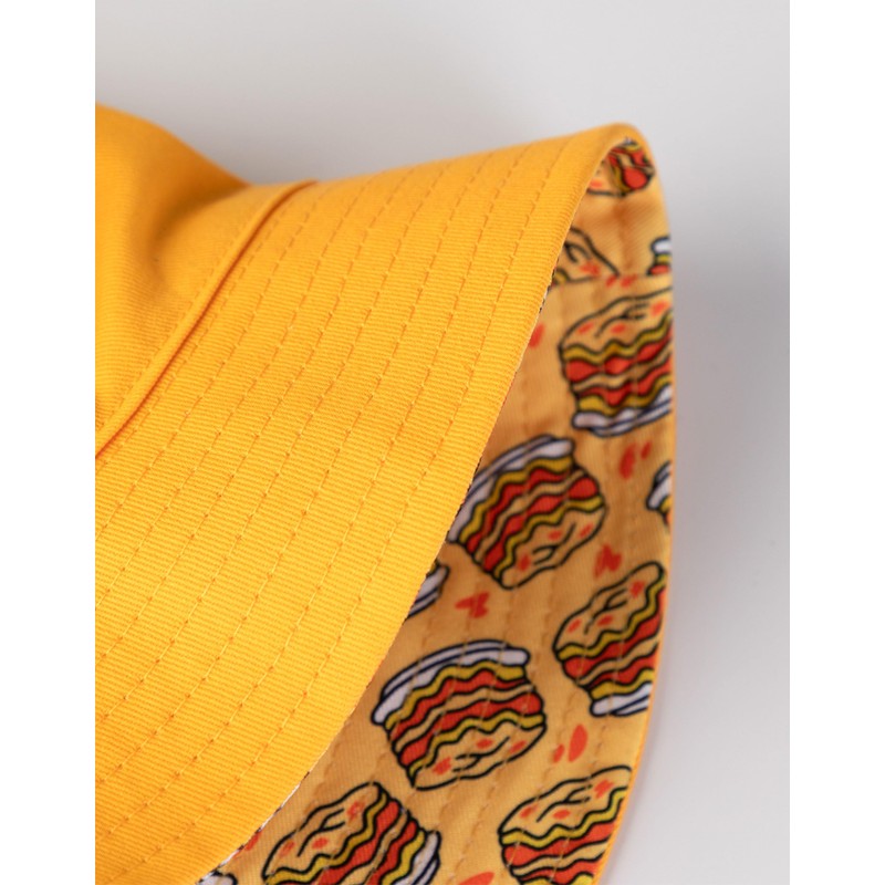 Garfield Unisex Orange Reversible Bucket Hat | Classic Cartoon Clothing