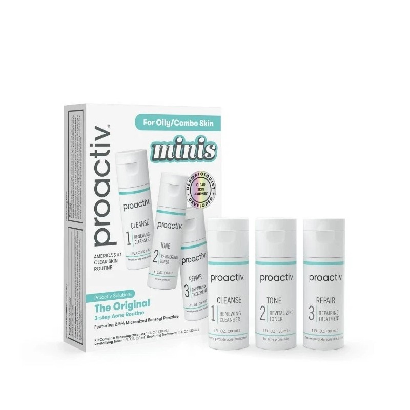 Proactiv Solution 3 Step Acne Treatment Minis, Trial sized, Travel