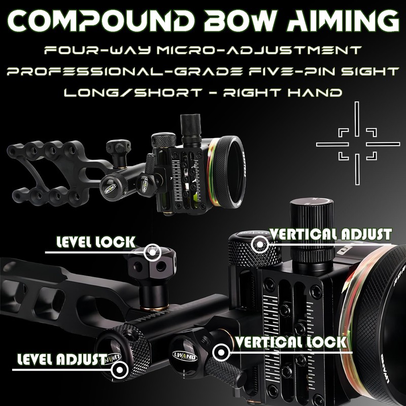 Compound Bow Sights - Professional Long/Short Bow Sights for Compound