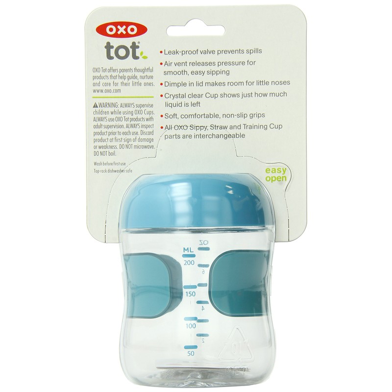 OXO Tot Sippy Cup with Leakproof Valve (7 oz.) Aqua