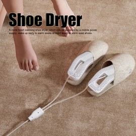 Hapivida Electric Shoe Dryer Portable USB Charging Shoe Dryer Heating Warmer Quick Drying for Shoes, Ski Boots, Gloves, Socks in Winter/Rainy Days