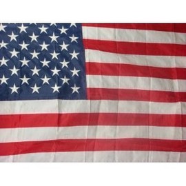 5x8 Foot Nylon USA Flag Embroidered Stars Sewn Stripes Amercian Flag