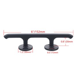 MIZUGIWA Boat Cleats 6 Inch Stainless Steel Dock Cleats for Boat,Marine Cleats,Eagle Handle Marine Cleats,Rope Cleat,Open Base Dock Cleats for Decks,Kayaks,Nautical Decor,Pack of 2