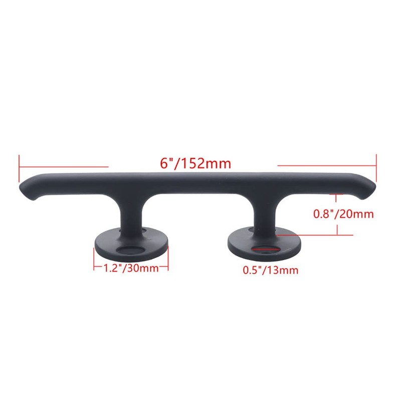 MIZUGIWA Boat Cleats 6 Inch Stainless Steel Dock Cleats for