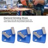 3Pcs Diamond Grinding Shoes Trapezoid Concrete Floor Aggreesive Cutting 2
