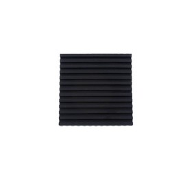 Tokyo Acoustic Anti-Vibration Ribbed Rubber Black 100 mm × 100 mm X Thickness 10 mm 1 Piece