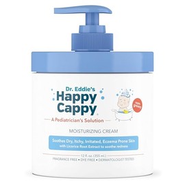 Happy Cappy Dr. Eddies Crema Hidratante Para Niños, Alivia la Piel Seca, con Picazón, Irritada, Propensa al Eczema, Probada por Dermatólogos, Sin...  