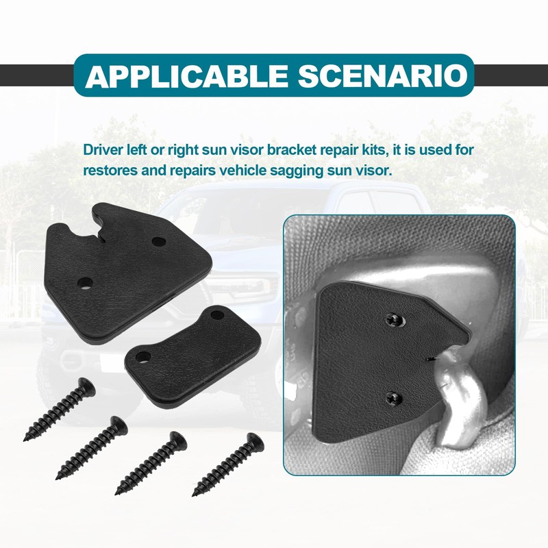 Sun Visor Repair Kit Fit Heavy Duty Sun Visor Clips