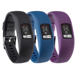 honecumi Vivofit 4 Bands Compatible with Garmin Vivofit 4 Watch Band Strap Bracelet Wristband for Men Women Replacement Accessory- Colorful Vivofit 4 Silicone Watchband with Metal Clasp Buckle Small