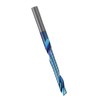 Single Flute Cutter Tungsten Steel Spiral End Mill Straight Shank