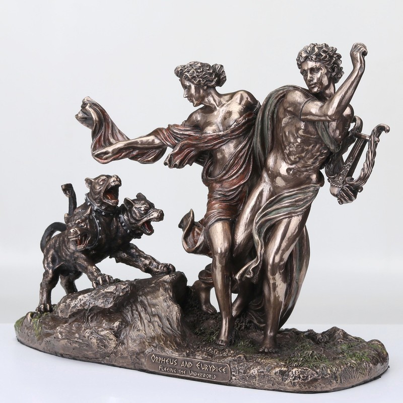 Veronese Design 7 1/4 Inch Orpheus and Eurydice Fleeing The