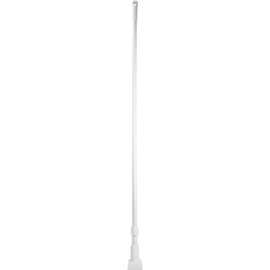 SPARTA 369475EC02 Fiberglass Mop Handle, Jaw Style Mop With Swivel Hang Up Cap For Cleaning, Commercial, Residential, 60 Inches, White