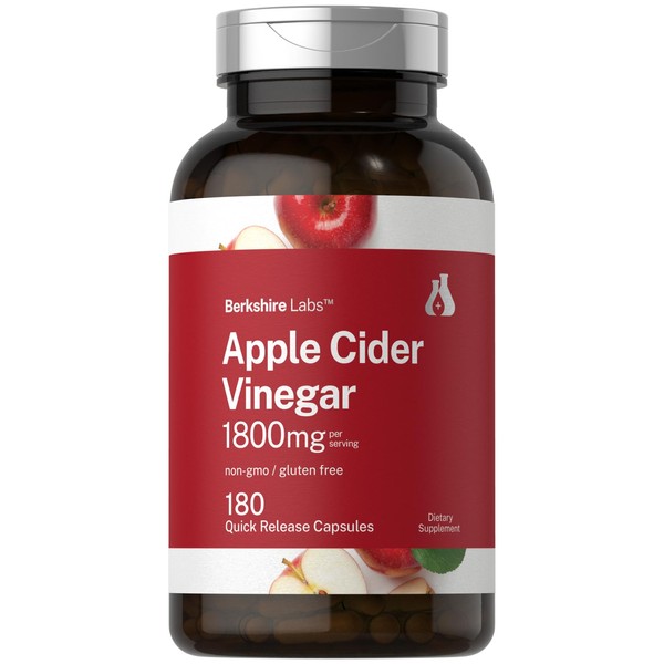 Horbaach Apple Cider Vinegar Capsules | 1800mg | 180 Count