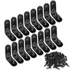 Pack of 16 Corner Connectors, 90 Degree Angle Brackets, L-Shape