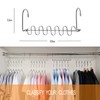 GEFTOL Metal Space Saving Hangers 12 Slots New Version Hanger