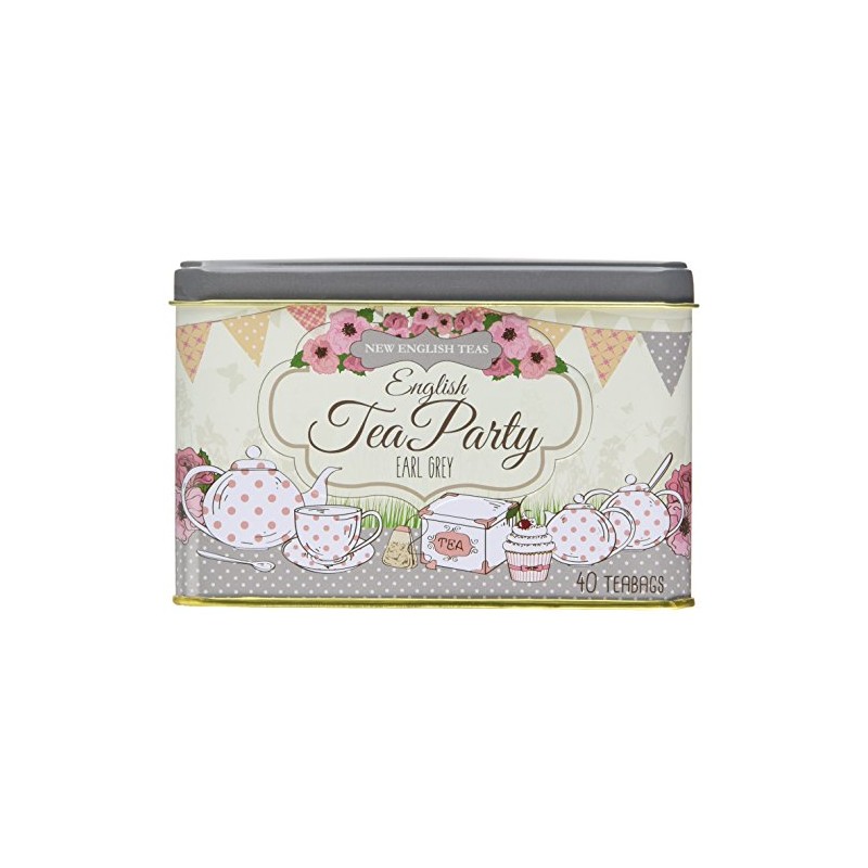 New English Teas Party Earl Grey Teabag Tin