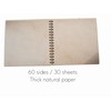 Handbound Memorial Memory Book & Condolence Guest Book for Funeral
