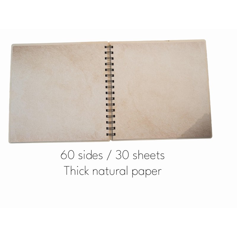 Handbound Memorial Memory Book & Condolence Guest Book for Funeral