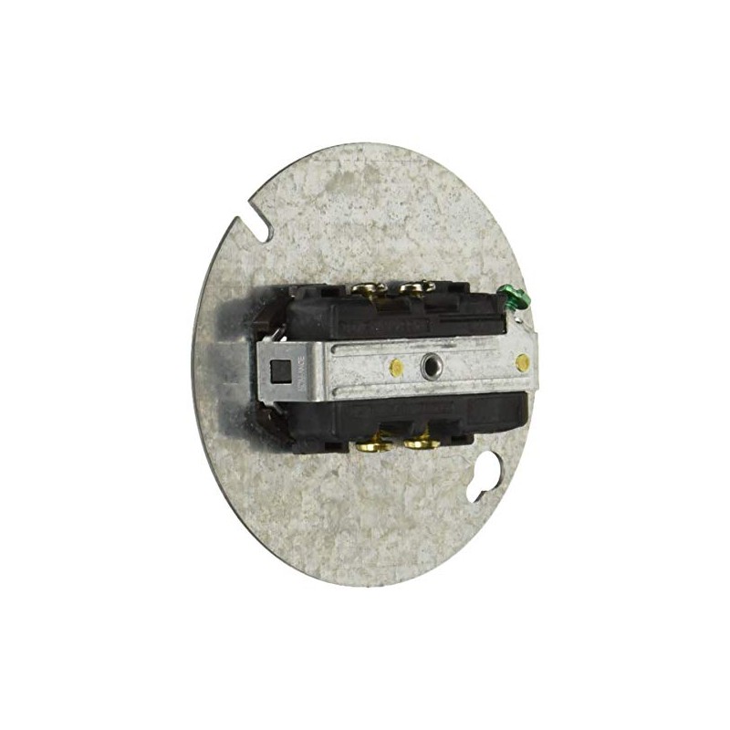 Leviton Duplex Receptacle, Commercial Specification Grade, Mounted to 4" Cover,