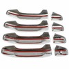 GXARTS Chrome Triple Plated 4 Door Handle Cover Compatible with