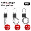 BOZZYS Cable Lock with 3 Keys | L 3.28ft(1m),D 1/6in(4mm)