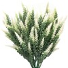PASYOU 6Pcs Artificial Lavender, Plastic Flowers Plants Faux Simulation Wedding