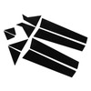 10Pcs Pillar Post Side Door Window Molding Trim Glossy Black