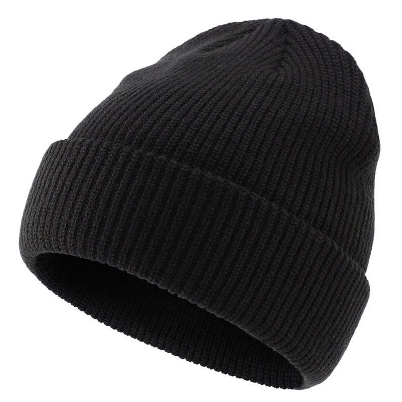 Connectyle Unisex Men's Ribbed Knit Hat Fall/Winter Knit Cap Fold-over