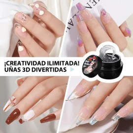2pcs Polygel Sólido Para Diseño Uñas Extensión 15ml Uouou                                                                                             