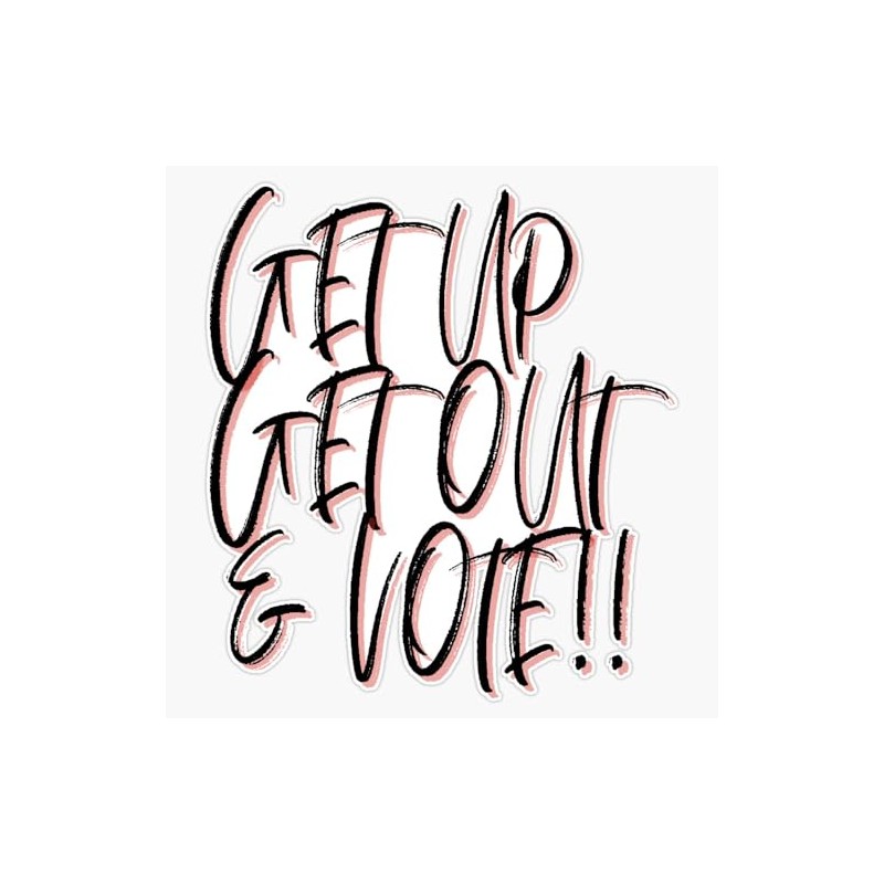 Vote, Vote, Election Day, Election Sticker Bumper Sticker Vinyl Decal