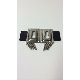 RecPro Marine LHW-B Flush Mount Boat Ladder Bracket Hardware for AL-B4 OR SSL-B4B Boat LADDERS Polished