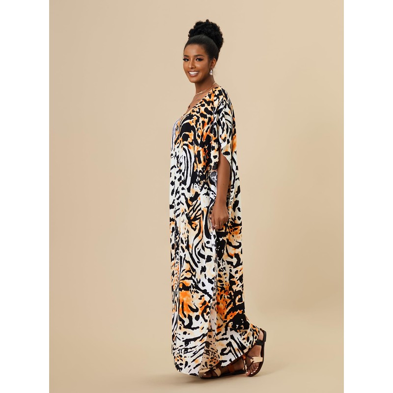 IMAGEKOPE Kaftan Dresses for Women Plus Size Bathing Suit Cover