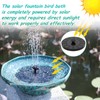 Solar Fountain Ceramic Bird Bath,Bird Bath for Ourside,Outdoor Fountain Bird