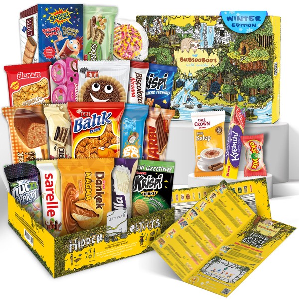 Maxi International Snack Box (Hidden Game Themed) | Snacks Variety