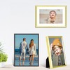 Fkvat 5x7-3P Picture Frame Matte Gold Brushed Thin Metal Float
