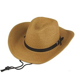 E-Fly Men's Outdoor Straw Beach Hat, Spring and Summer, Sun Hat, Bicycle Chin Strap, Outing, Golf, Excursions, Breathable, Men's Hat, Wide Brim, Fishing Hat, Stylish, Straw Hat, 22.0 - 22.8 inches (56