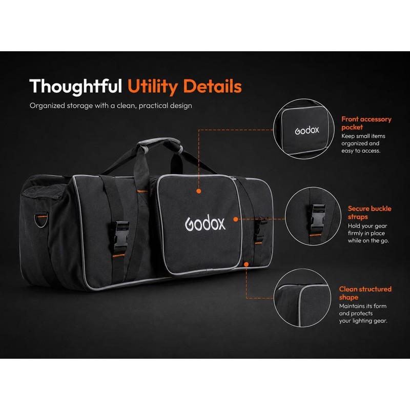 Godox CB-05 CB05 Carrying Bag 28.3" Studio Lighting Case and