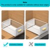 Pull out Cabinet Organizer Fixed with Adhesive Nano Film, Simple